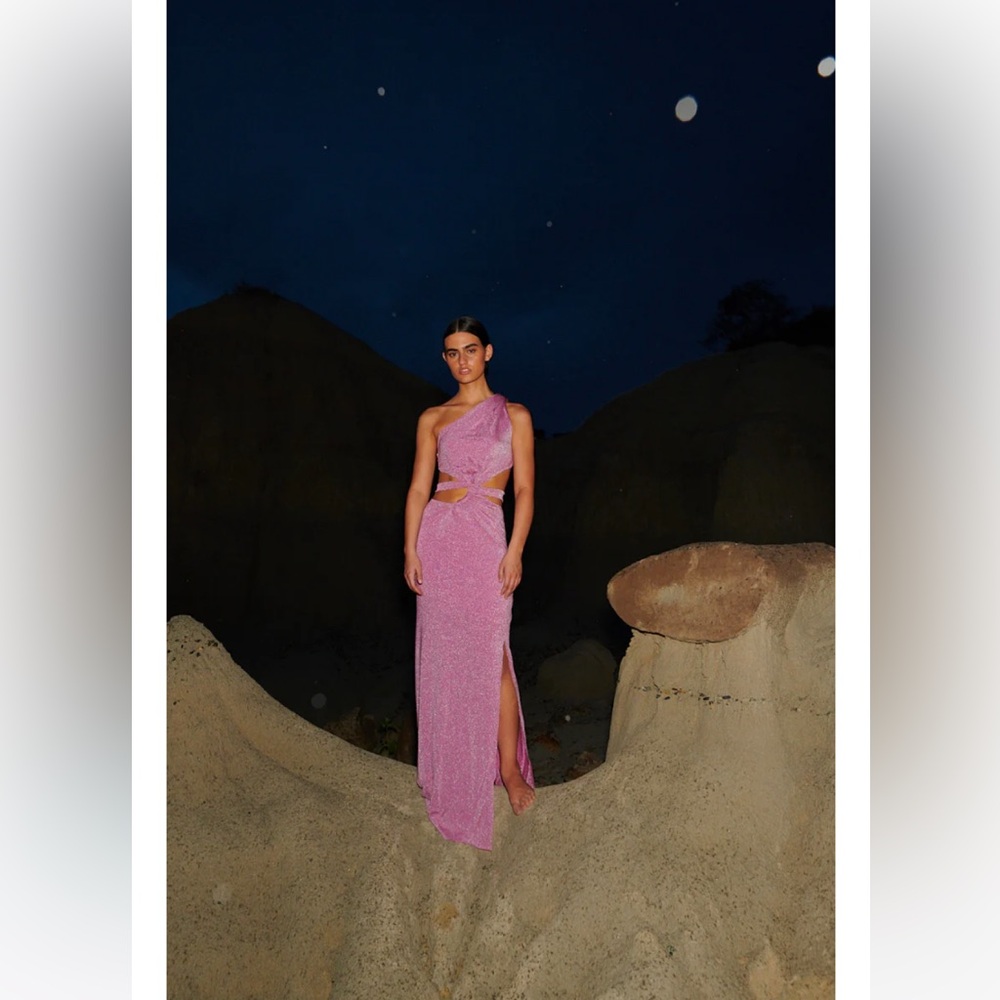 BAOBAB PINK LIRIO SHIMMERY LUADA DRESS - Picture 1 of 7